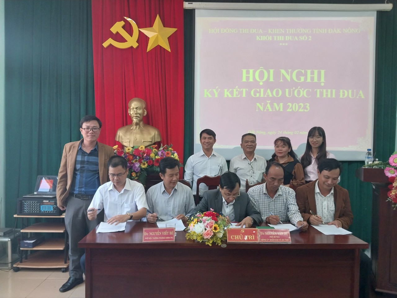 Khối Thi đua số 2, Ủy ban nhân dân tỉnh Đắk Nông ký kết giao ước thi đua năm 2023