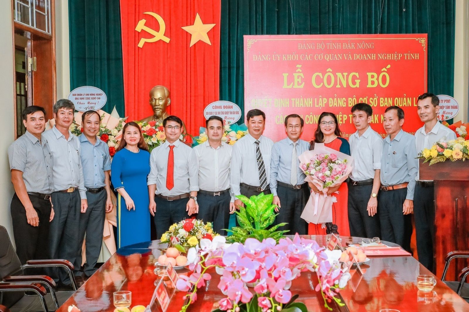 Lễ công bố Quyết định thành lập Đảng bộ Ban quản lý các khu công nghiệp tỉnh Đắk Nông