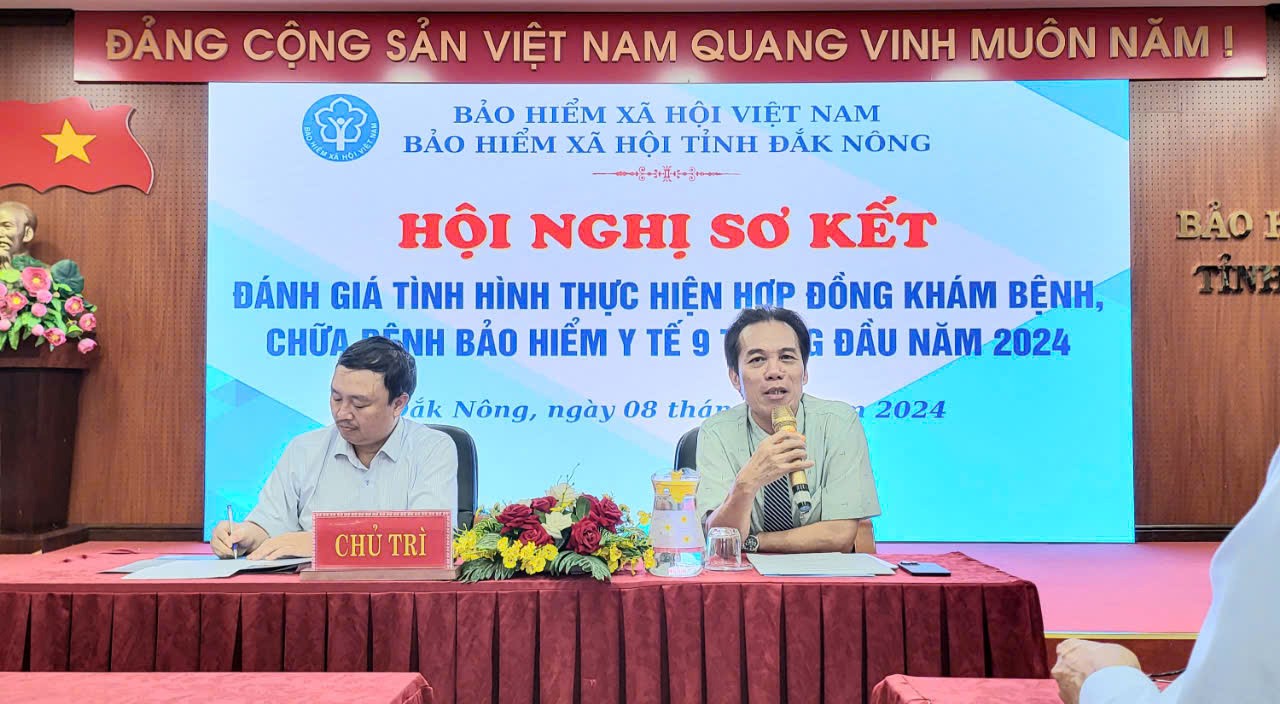 Sơ kết tình hình thực hiện hợp đồng khám bệnh, chữa bệnh bảo hiểm y tế (BHYT) 09 tháng đầu năm và nhiệm vụ trọng tâm 03 tháng cuối năm 2024