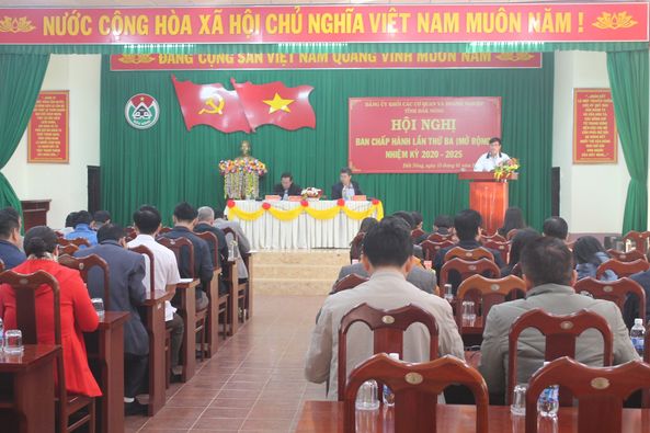 Hội nghị Ban Chấp hành Đảng bộ Khối các cơ quan và doanh nghiệp tỉnh lần thứ 3, nhiệm kỳ 2020 - 2025