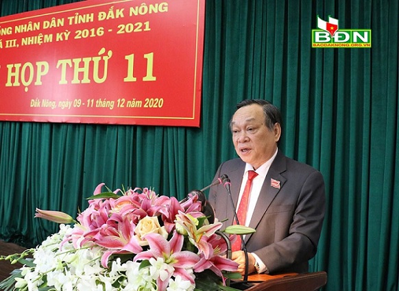 Hội đồng Nhân dân tỉnh Đắk Nông khóa III, nhiệm kỳ 2016 - 2021 tổ chức khai mạc Kỳ họp lần thứ 11