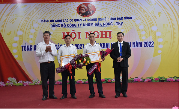 Đảng bộ Công ty Nhôm Đắk Nông - TKV được công nhận “hoàn thành xuất sắc nhiệm vụ” năm 2021