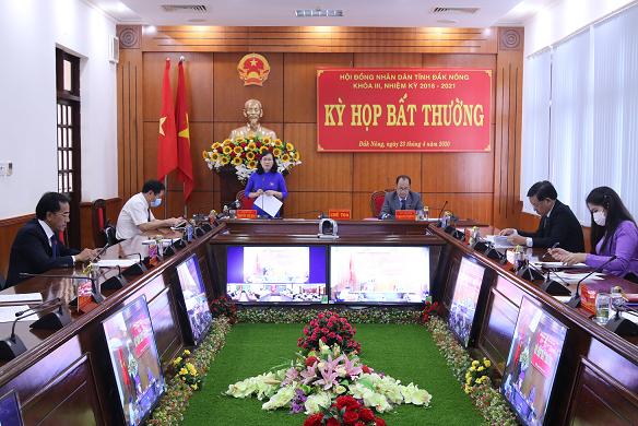 Khai mạc Kỳ họp bất thường HĐND tỉnh Đắk Nông khóa III, nhiệm kỳ 2016 - 2021