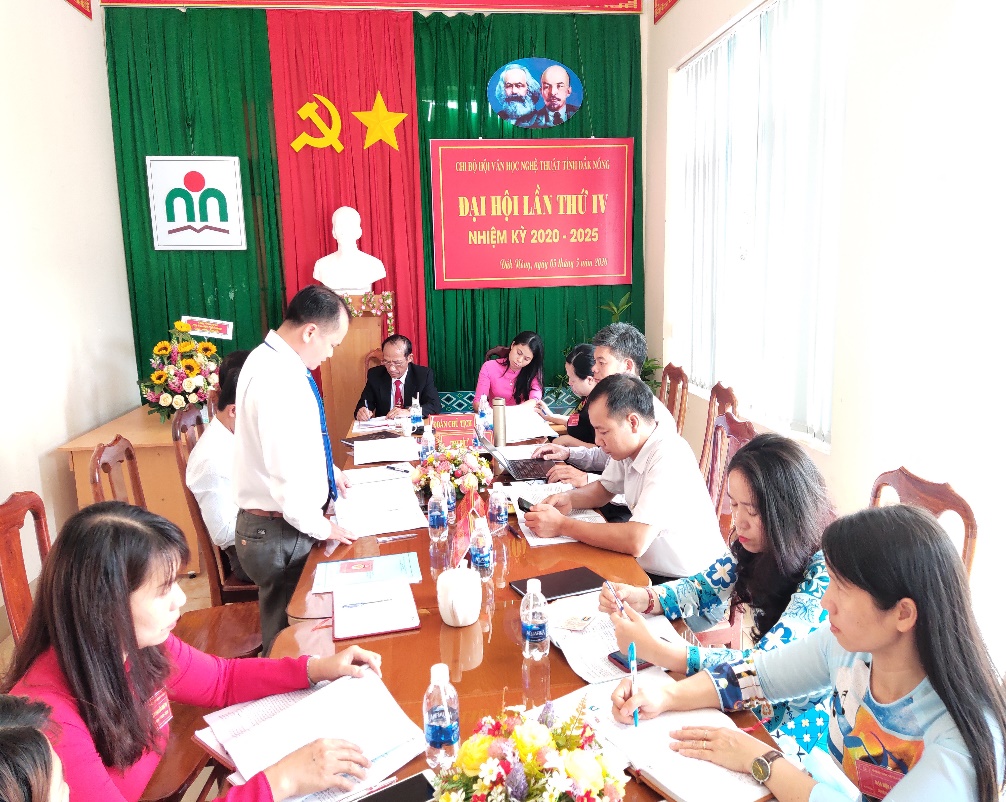 Chi bộ Hội Văn học - Nghệ thuật tỉnh Đắk Nông tổ chức Đại hội lần thứ IV, nhiệm kỳ 2020 - 2025