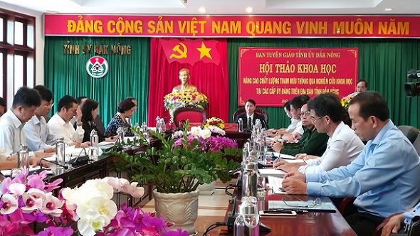 Hội thảo khoa học “Nâng cao chất lượng tham mưu thông qua nghiên cứu khoa học tại các cấp ủy Đảng trên địa bàn tỉnh Đắk Nông”