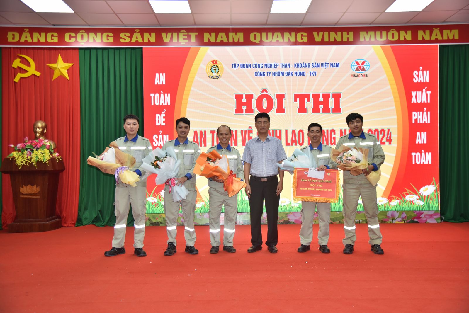 Hội thi an toàn vệ sinh lao động năm 2024 Công ty nhôm Đắk Nông - TKV