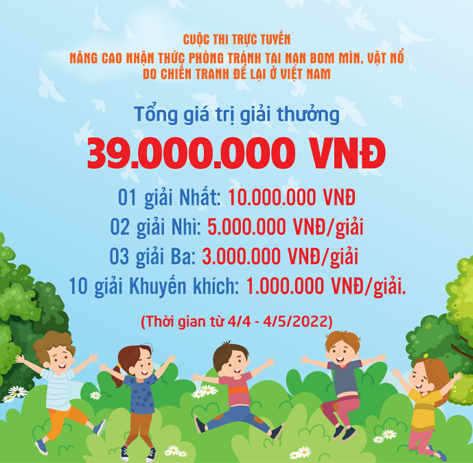 VNMAC tổ chức cuộc thi trực tuyến hưởng ứng Ngày thế giới nâng cao nhận thức về bom mìn 04/4/2022