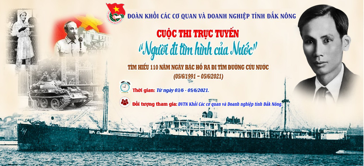 Đoàn Khối các cơ quan và doanh nghiệp tỉnh tổ chức thi trắc nghiệm trực tuyến với chủ đề “Người đi tìm hình của nước” nhân kỷ niệm 110 năm Ngày Bác Hồ ra đi tìm đường cứu nước