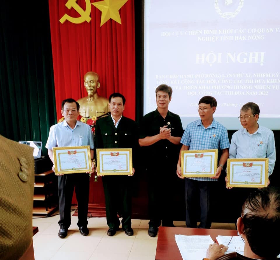 Hội Cựu chiến binh Khối các cơ quan và doanh nghiệp tỉnh Đắk Nông tổ chức Hội nghị Ban Chấp hành (mở rộng) lần thứ XI, nhiệm kỳ 2017 - 2022