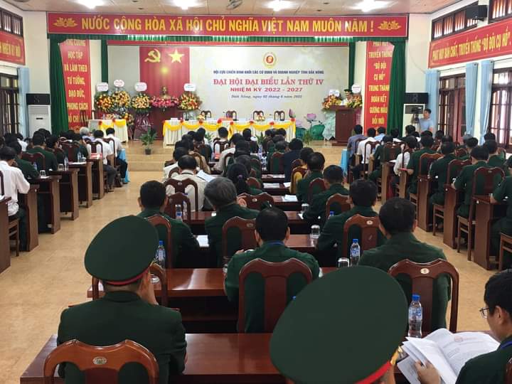 Đại hội đại biểu Hội Cựu chiến binh Khối các cơ quan và doanh nghiệp  tỉnh Đắk Nông lần thứ IV, nhiệm kỳ 2022 - 2027 thành công tốt đẹp