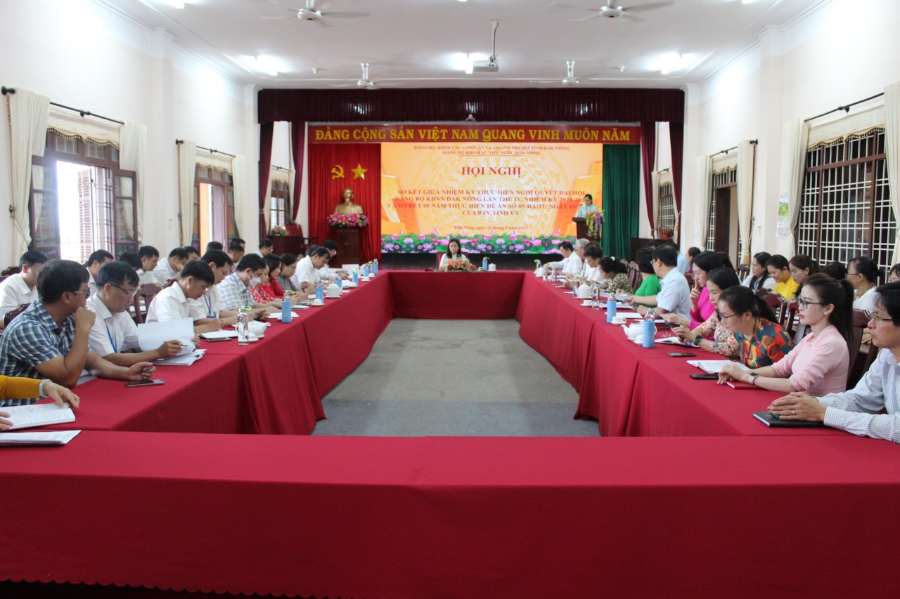 Hội nghị sơ kết giữa nhiệm kỳ 2020 - 2025 Đại hội Đảng bộ Kho bạc Nhà nước Đắk Nông