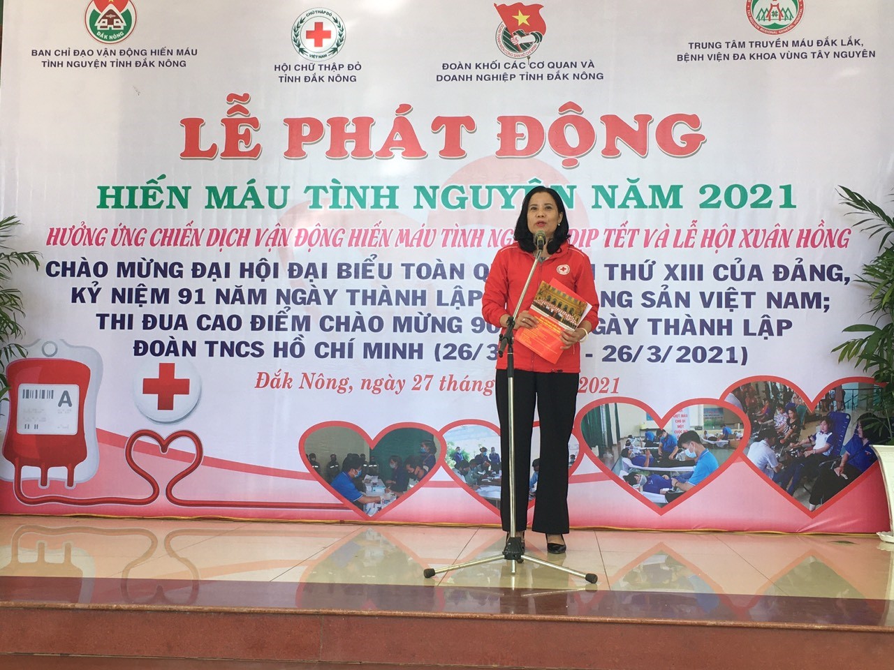 Đoàn Khối phối hợp tổ chức Lễ phát động hiến máu tình nguyện năm 2021